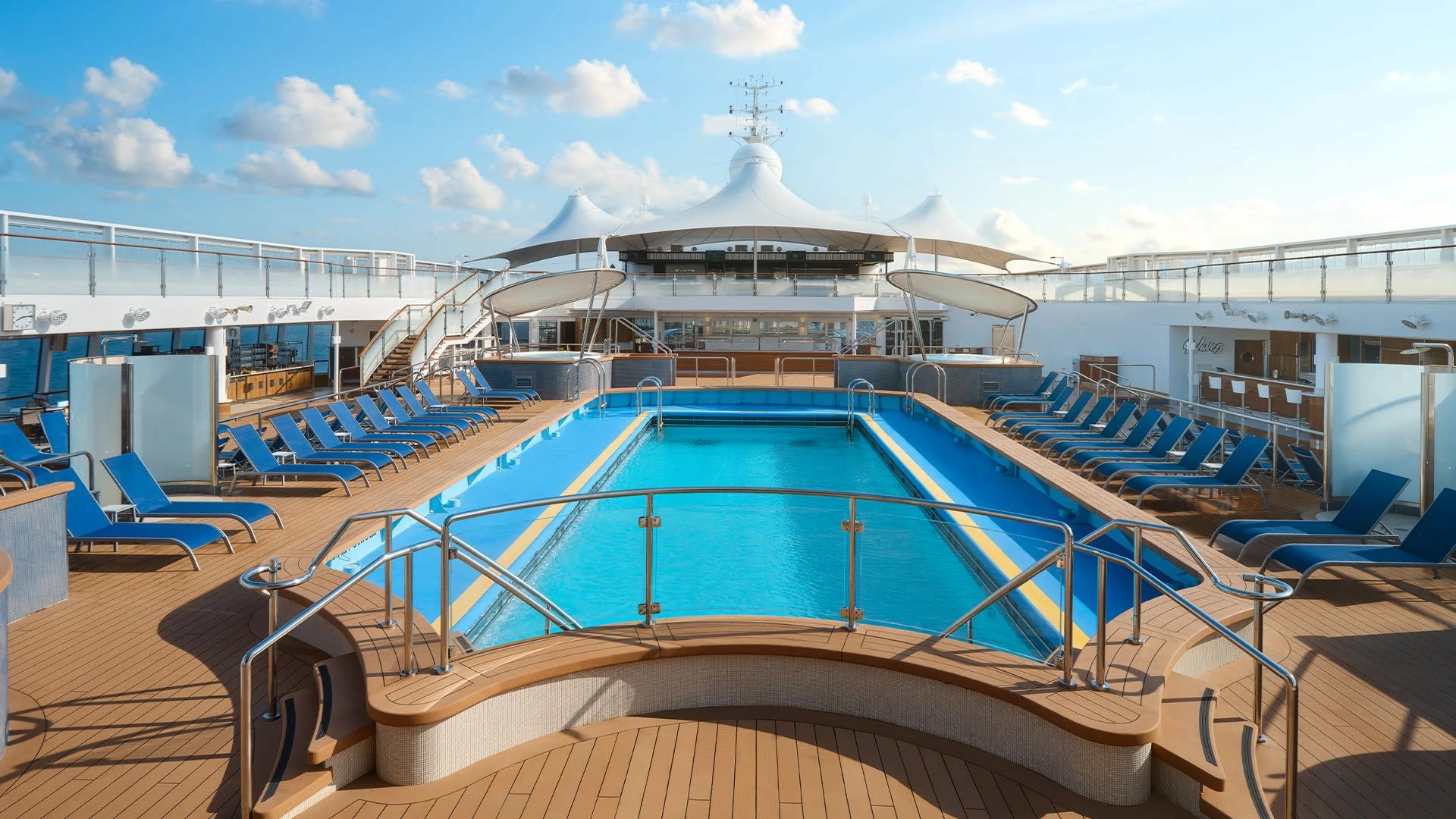 Pool Deck & Bier Garten on Norwegian Spirit