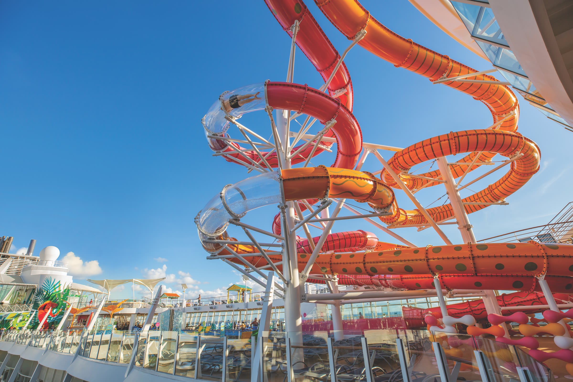 Oasis Class Perfect Storm Waterslides Pool Deck & The Perfect Storm on Allure of the Seas