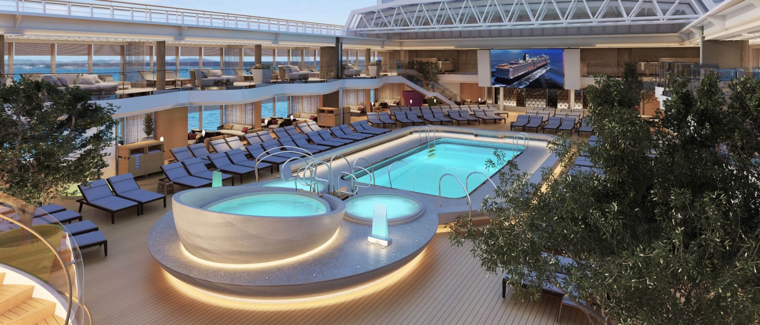 Lido Pool & Magradome on Koningsdam