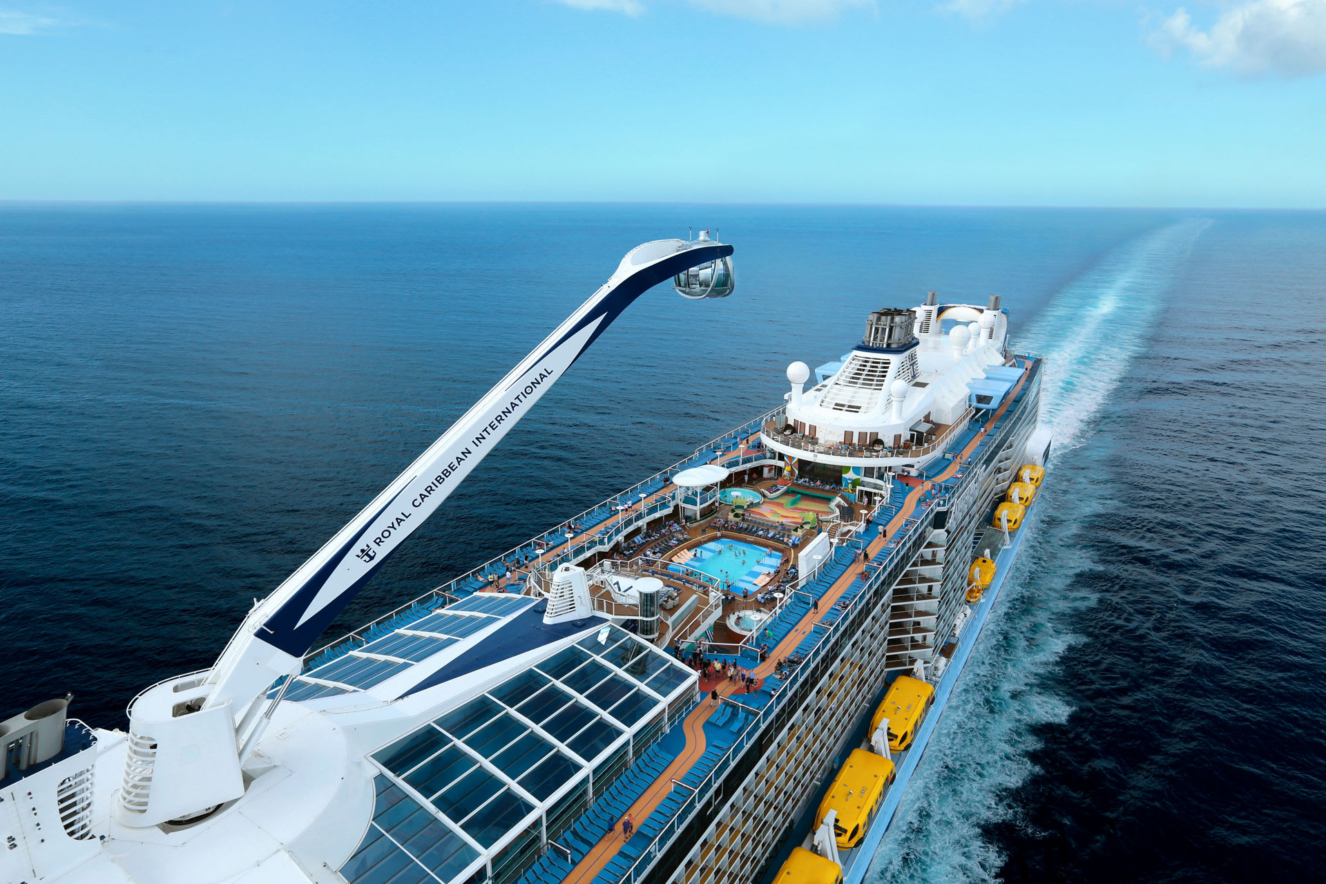 Quantum Class North Star Pool Deck Aerial Pool Deck & North Star on Anthem of the Seas