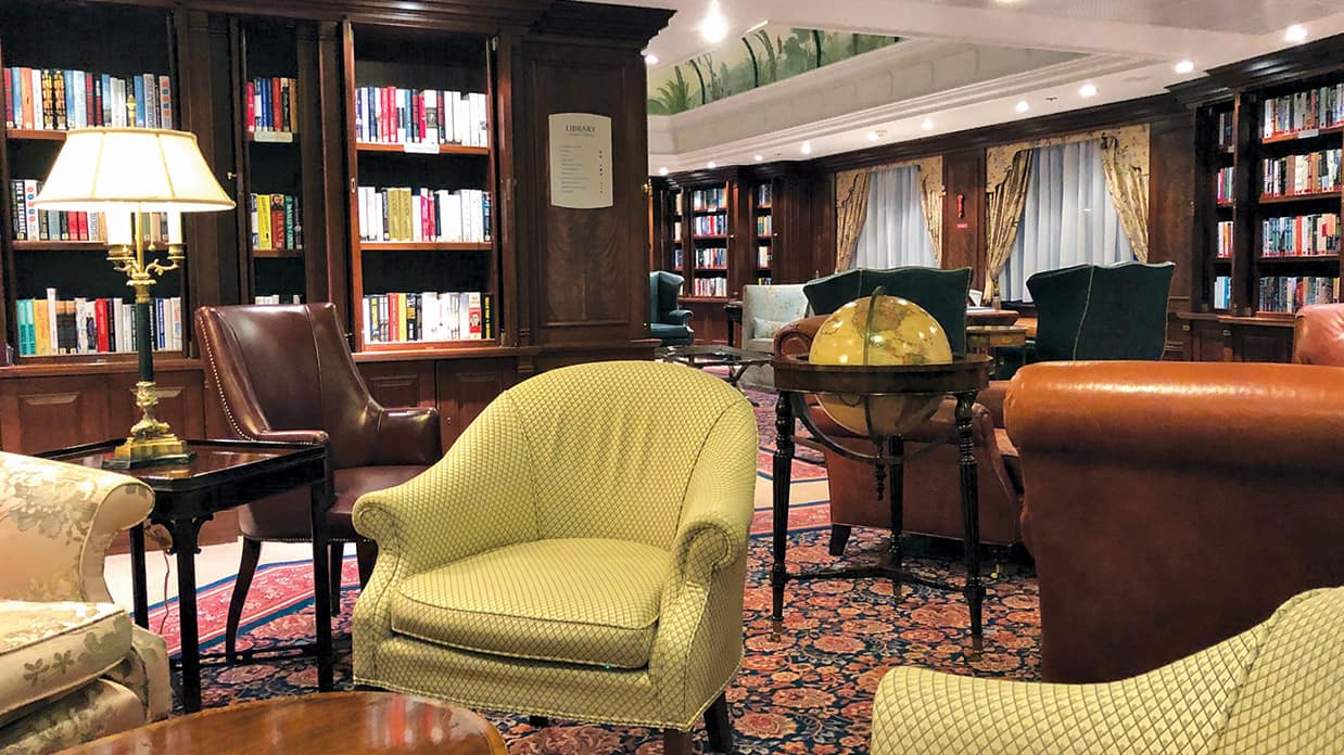 Regatta Class Library Reading Chairs Library & Card Room on Oceania Sirena