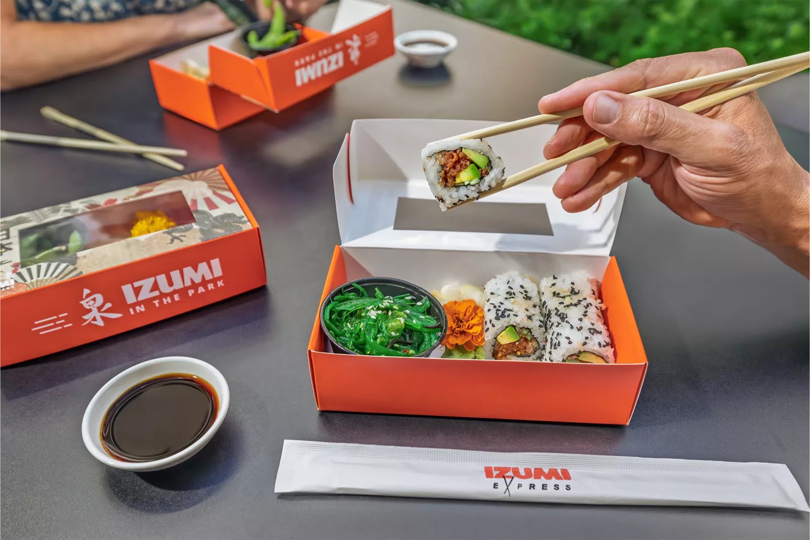 Bento sushi box from Izumi in the Park