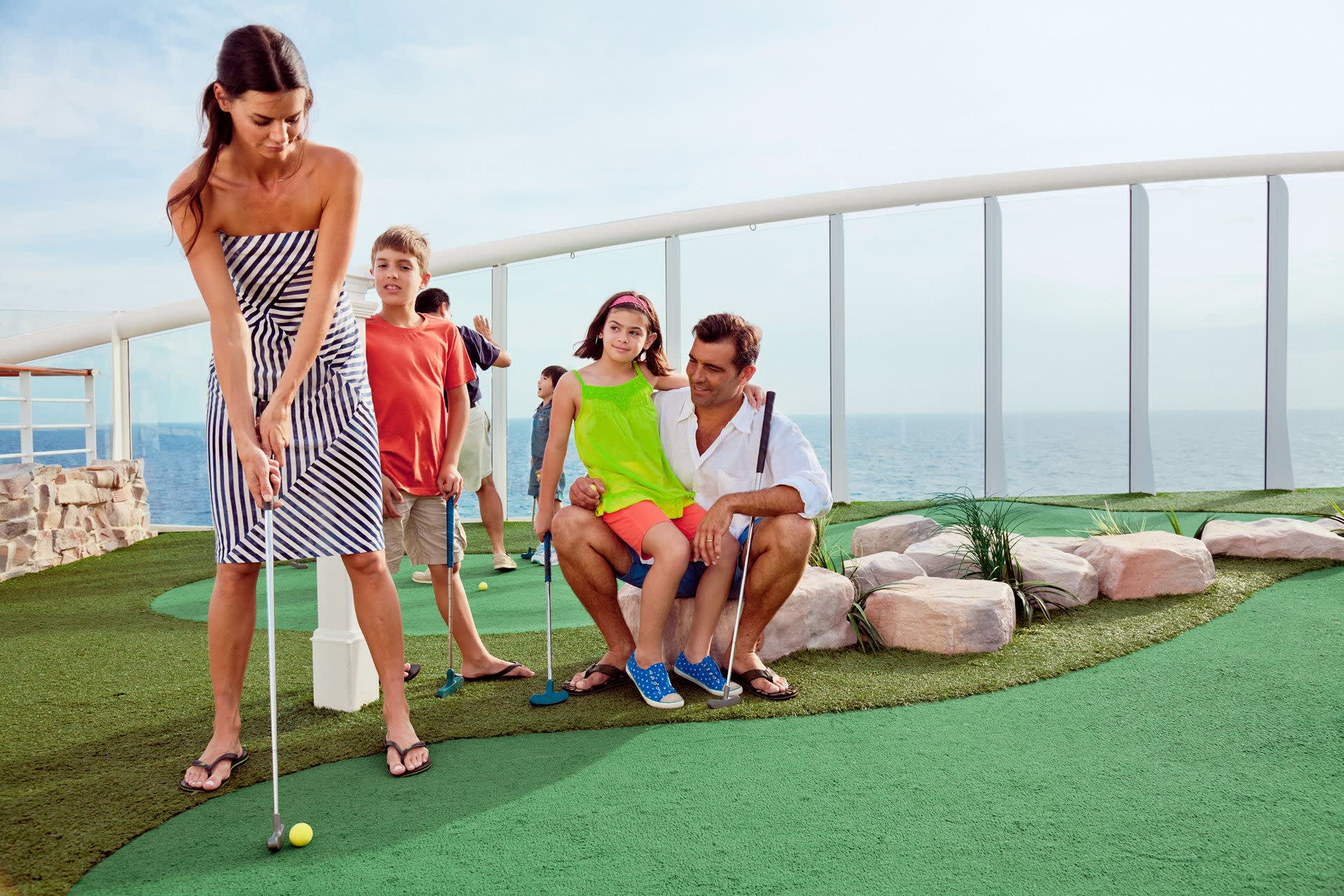 Rock Wall, Mini Golf & Sports Court on Brilliance of the Seas