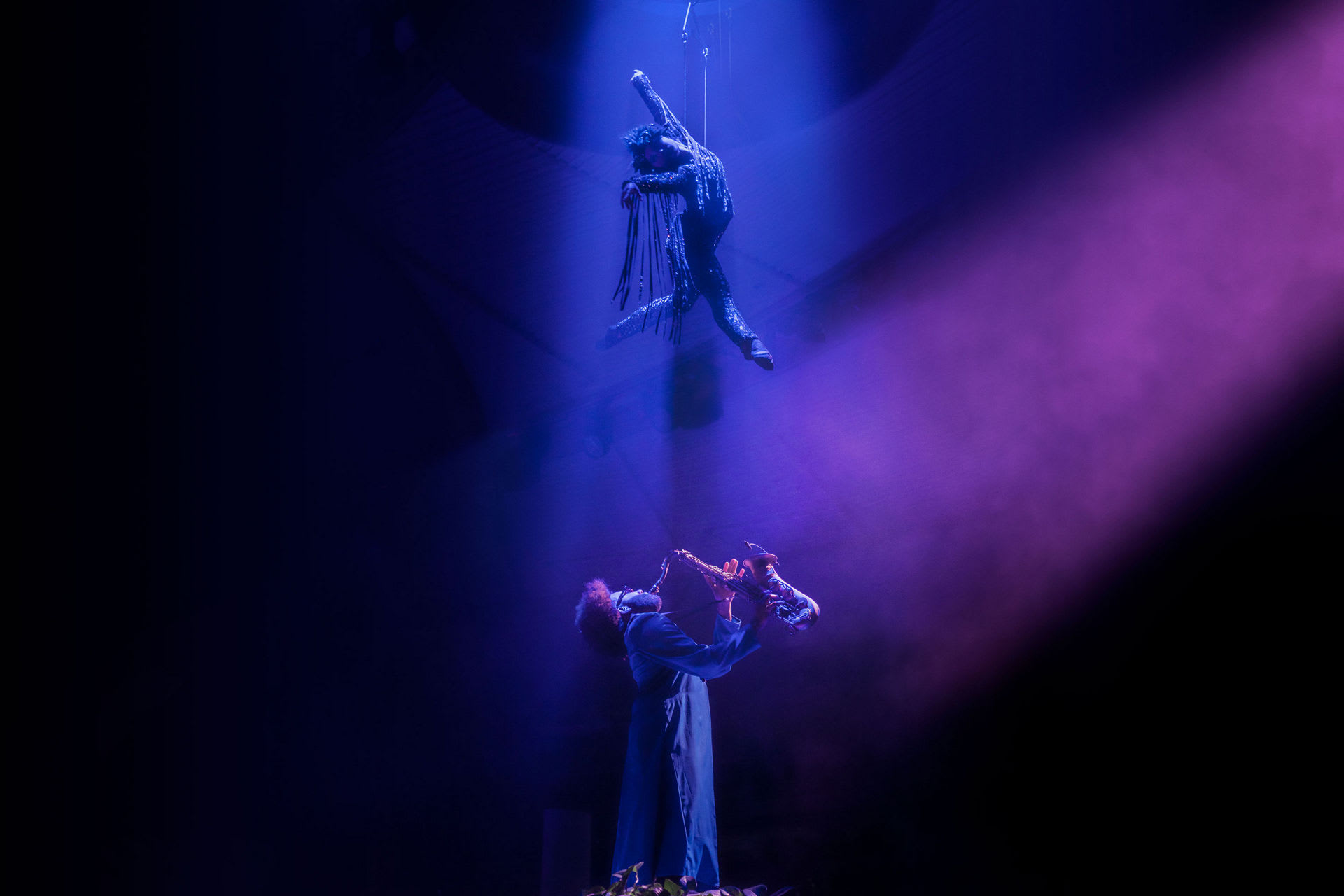 Royal Caribbean Two70 Aerialist Show Two70 & Shows on Odyssey of the Seas