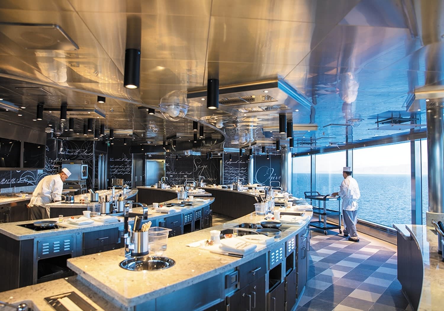 Culinary Arts Kitchen on Seven Seas Grandeur