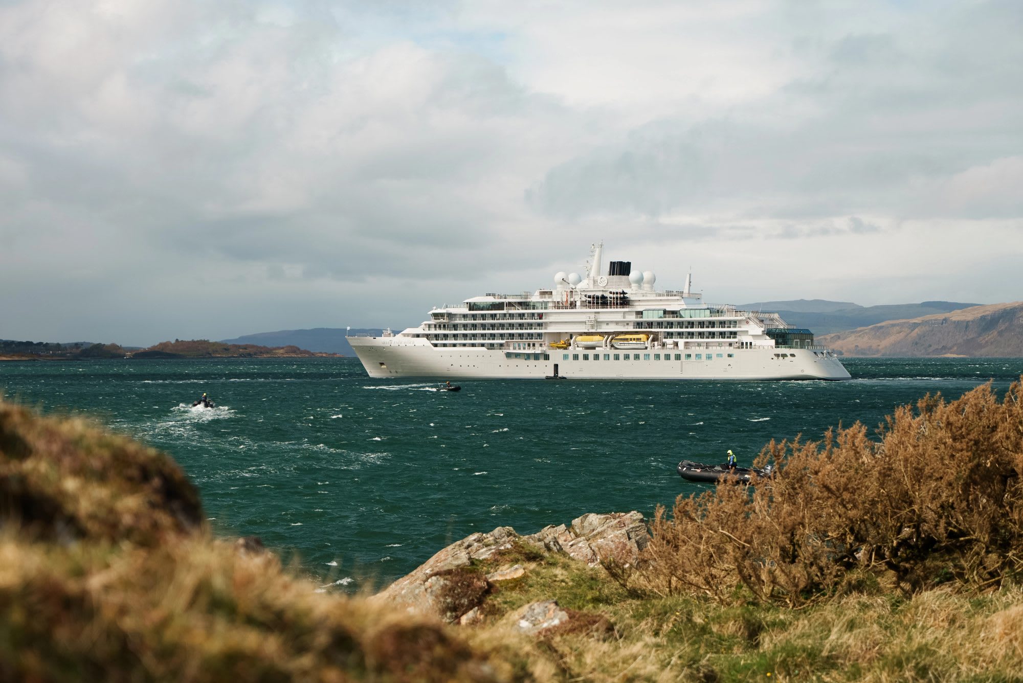 Silver Endeavour Ship Exterior Zodiac Expeditions on Silver Endeavour