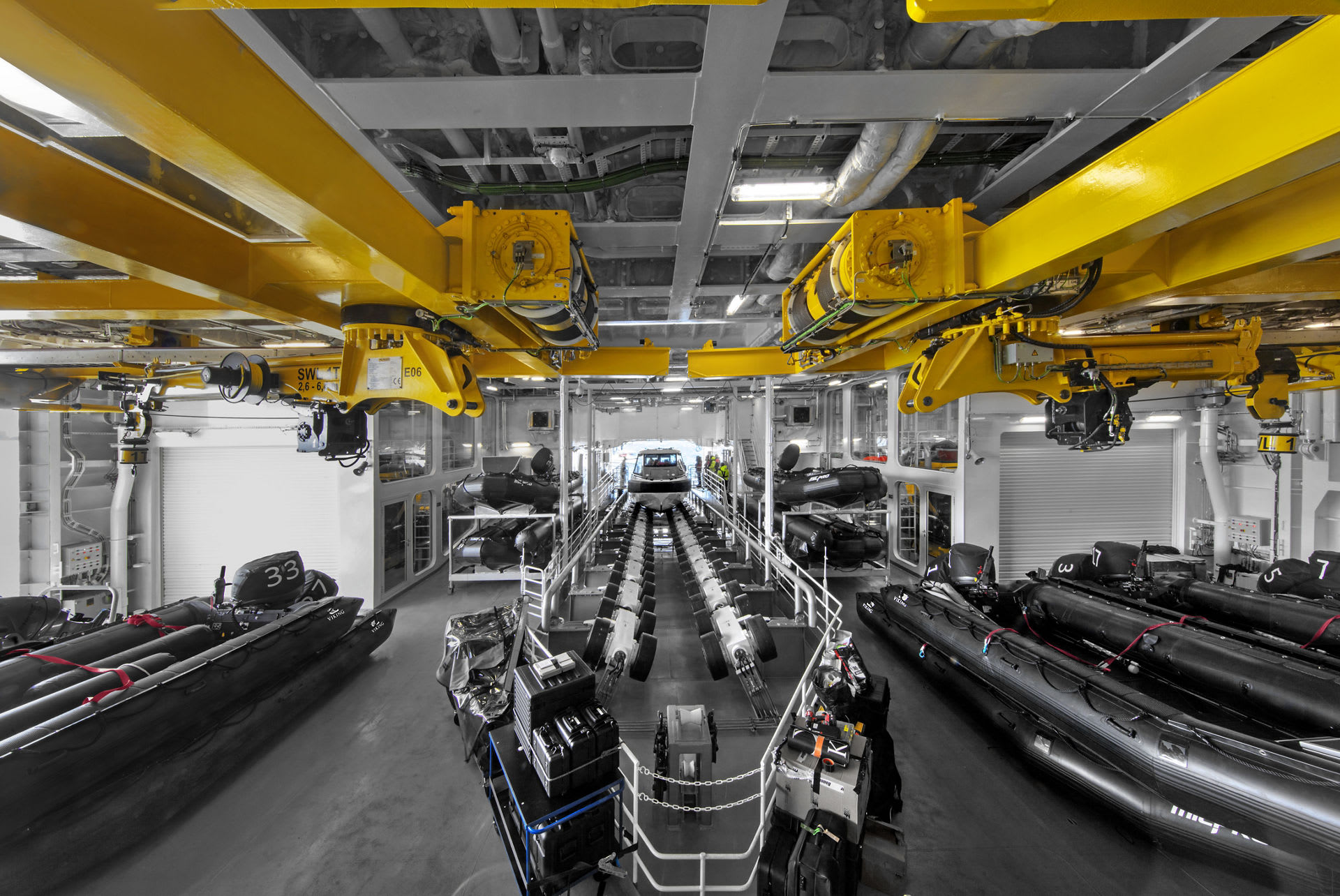 The Hangar on Viking Expedition Ships