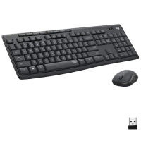 เซ็ตเมาส์คีย์บอร์ด LOGITECH MK295 SILENT WIRELESS COMBO GRAPHITE (1Y) Mouse & Keyboard Set