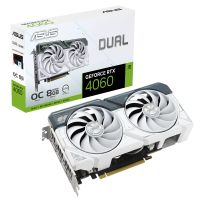 การ์ดจอ ASUS DUAL GEFORCE RTX 4060 WHITE OC EDITION 8GB GDDR6 (3Y) GPU