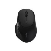 RAPOO MT560 MULTI-MODE ERGONOMIC WIRELESS MOUSE - BLACK (2Y)