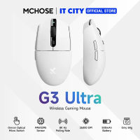 เมาส์เกมมิ่ง MCHOSE G3 ULTRA DUAL 8K WHITE Gaming Mouse