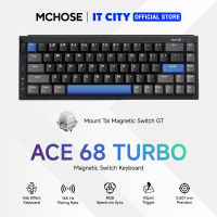 คีย์บอร์ดเกมมิ่ง MCHOSE GAMING KEYBOARD ACE68 TURBO HALL EFFECT MOUNT TAI MAGNETIC SW GT CYBER BLACK AlUMINUM 65% TH Gaming Keyboard