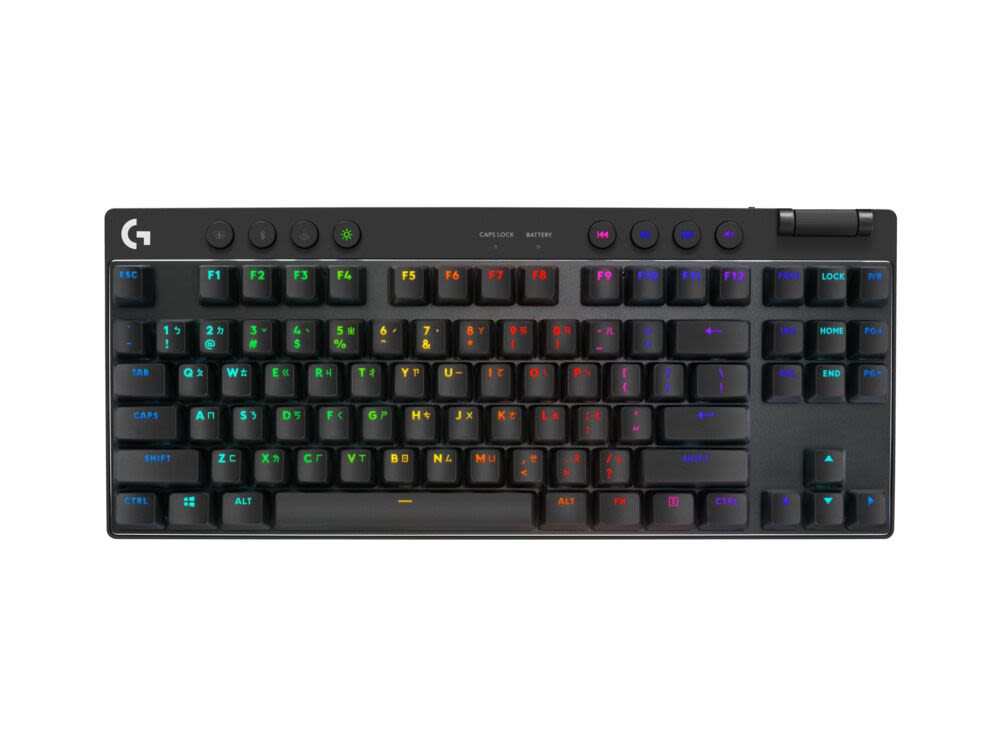 คีย์บอร์ดเกมมิ่ง LOGITECH GAMING KEYBOARD GPRO X TKL LIGHTSPEED BLACK