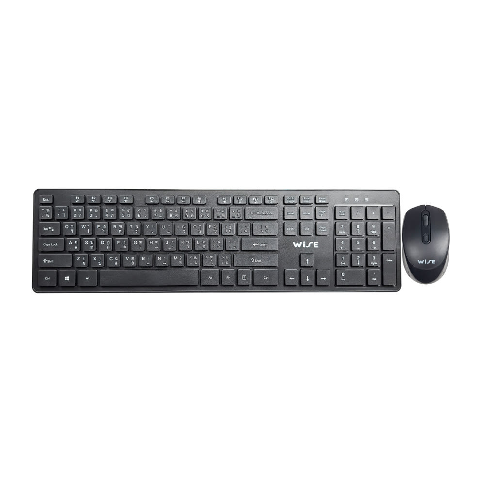 [FreeGift]  WISE KEYBOARD MULTIMEDIA COMBO WIRELESS KC-201(2Y)