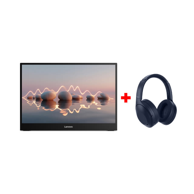 [ของแถม] LENOVO Portable Monitor L16 / LENOVO Headphone YOGA PC Edition (Cosmic blue) For NB Lenov RTX Spark