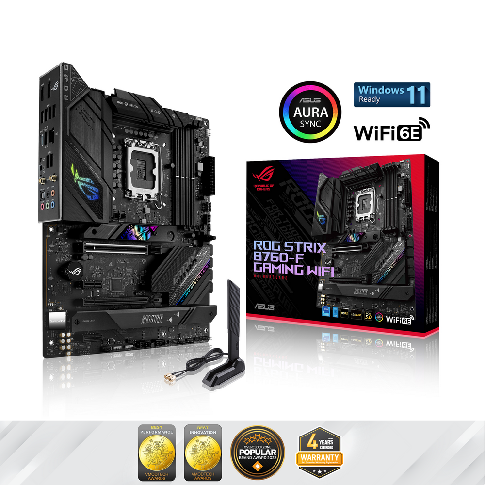 เมนบอร์ด ASUS ROG STRIX B760F GAMING WIFI LGA1700 DDR5 Mainboard