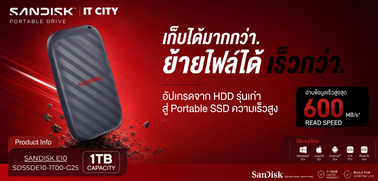 SANDISK SDSSDE10 Portable SSD 1TB