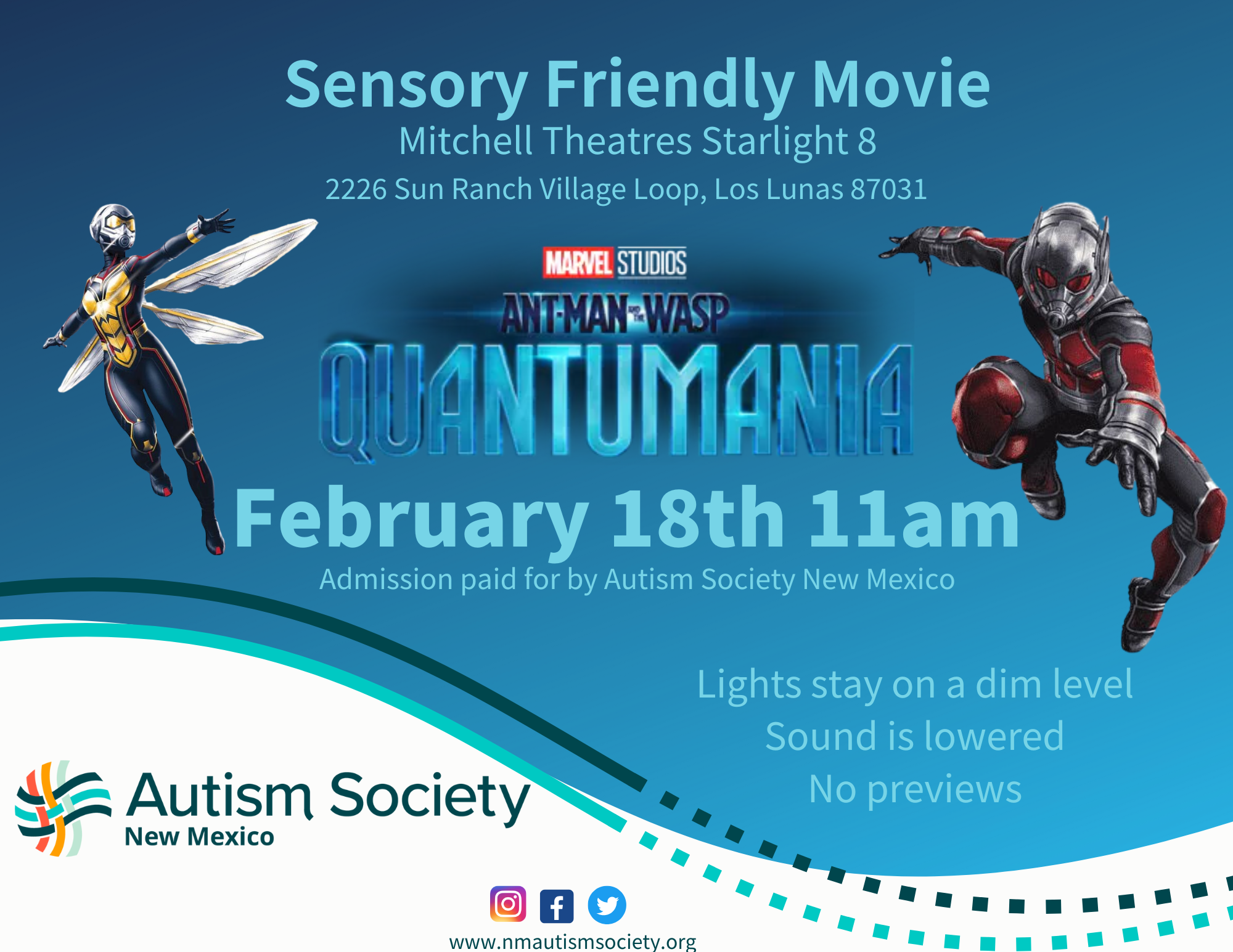 LOS LUNAS - Sensory Friendly Movie: Ant-Man & The Wasp: Quantumania Image