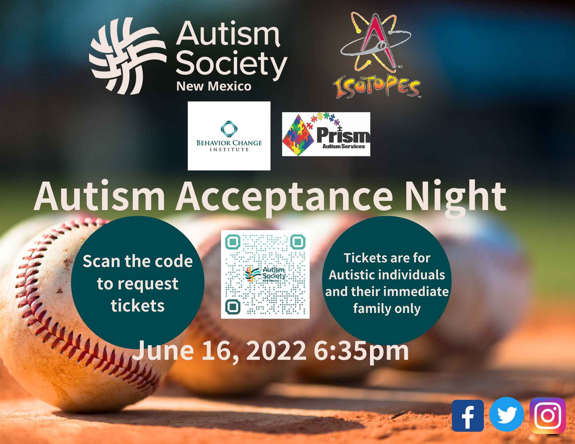 Autism Acceptance Night at the Isotopes Image