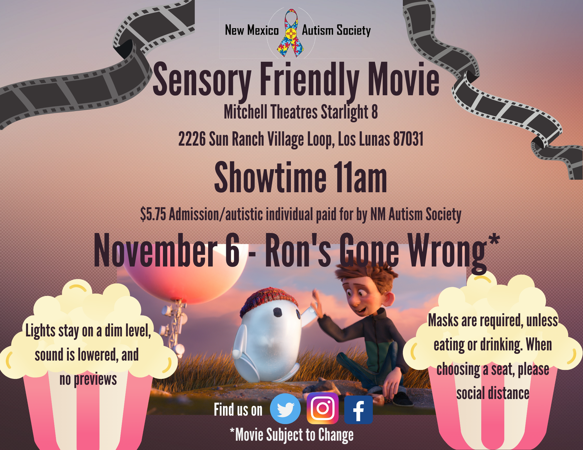 Sensory Friendly Movie - Ron's Gone Wrong Image