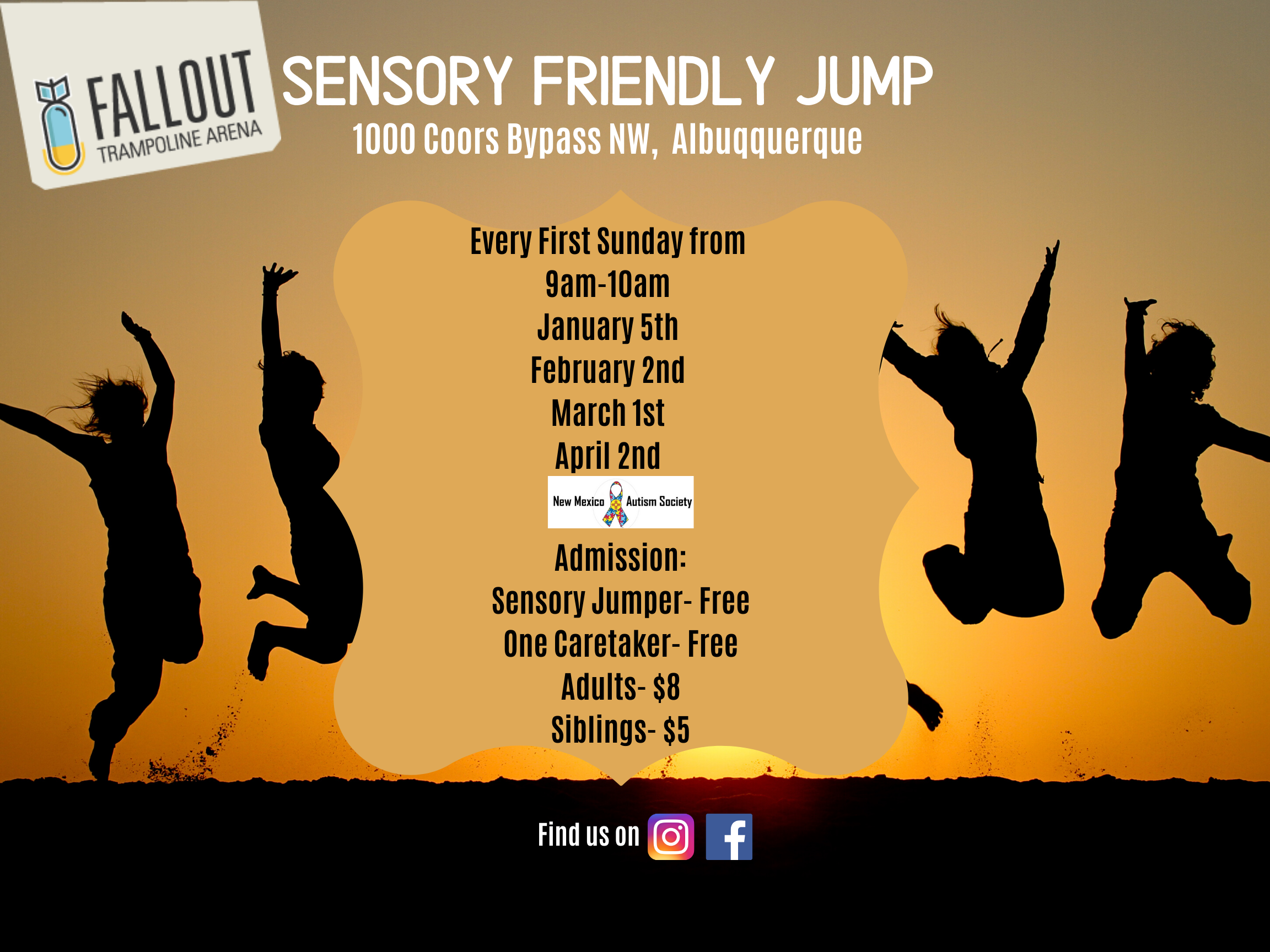 Sensory Friendly Jump at Fallout Trampoline Arena Image