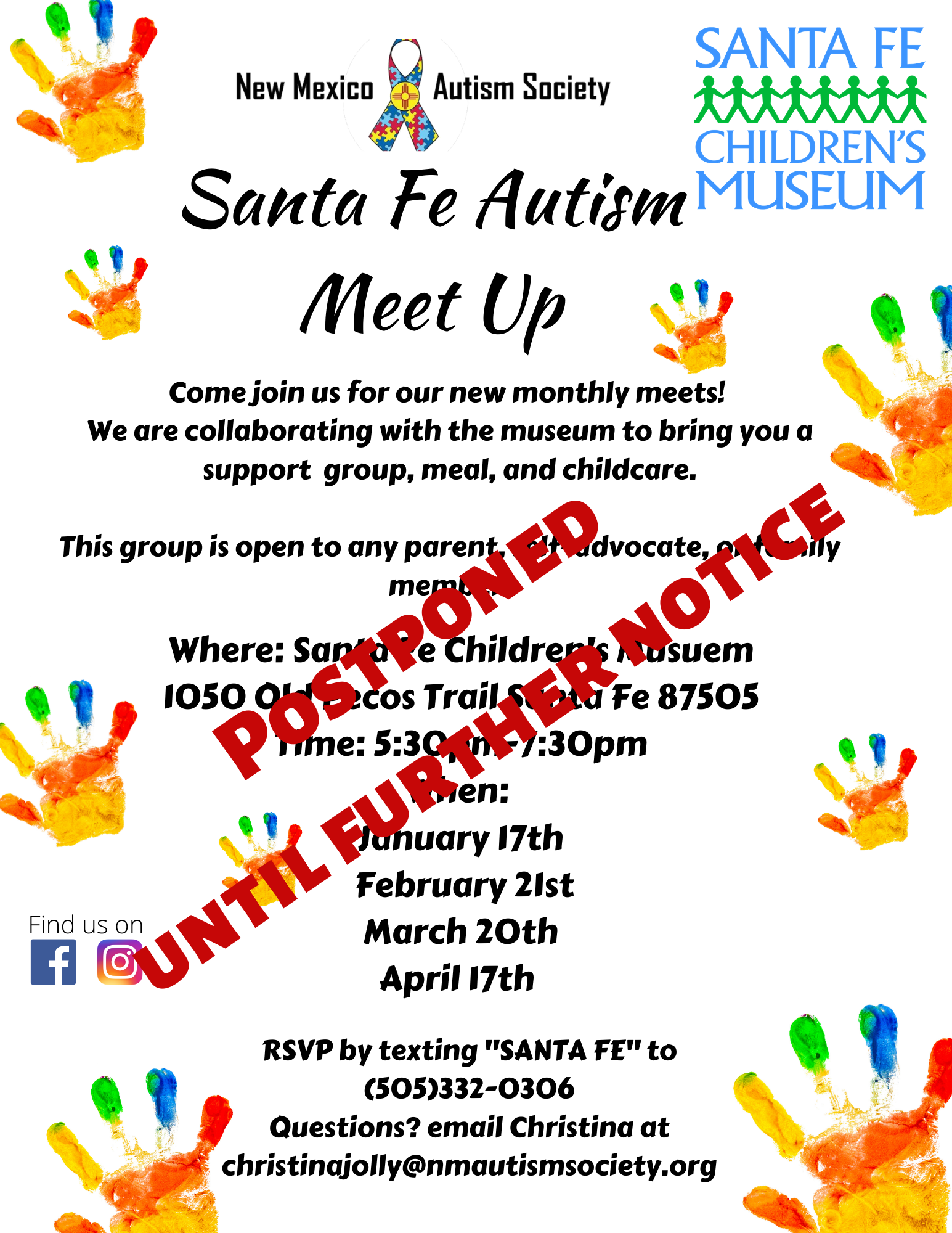 Santa Fe Autism Meet Up- Postponed Until Further Notice Image