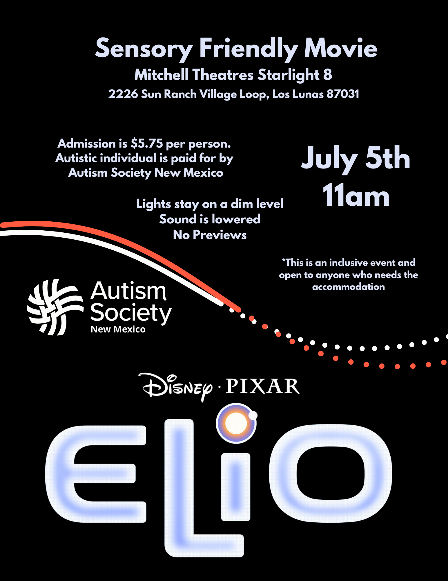 LOS LUNAS: Sensory Friendly Movie: Elio  Image