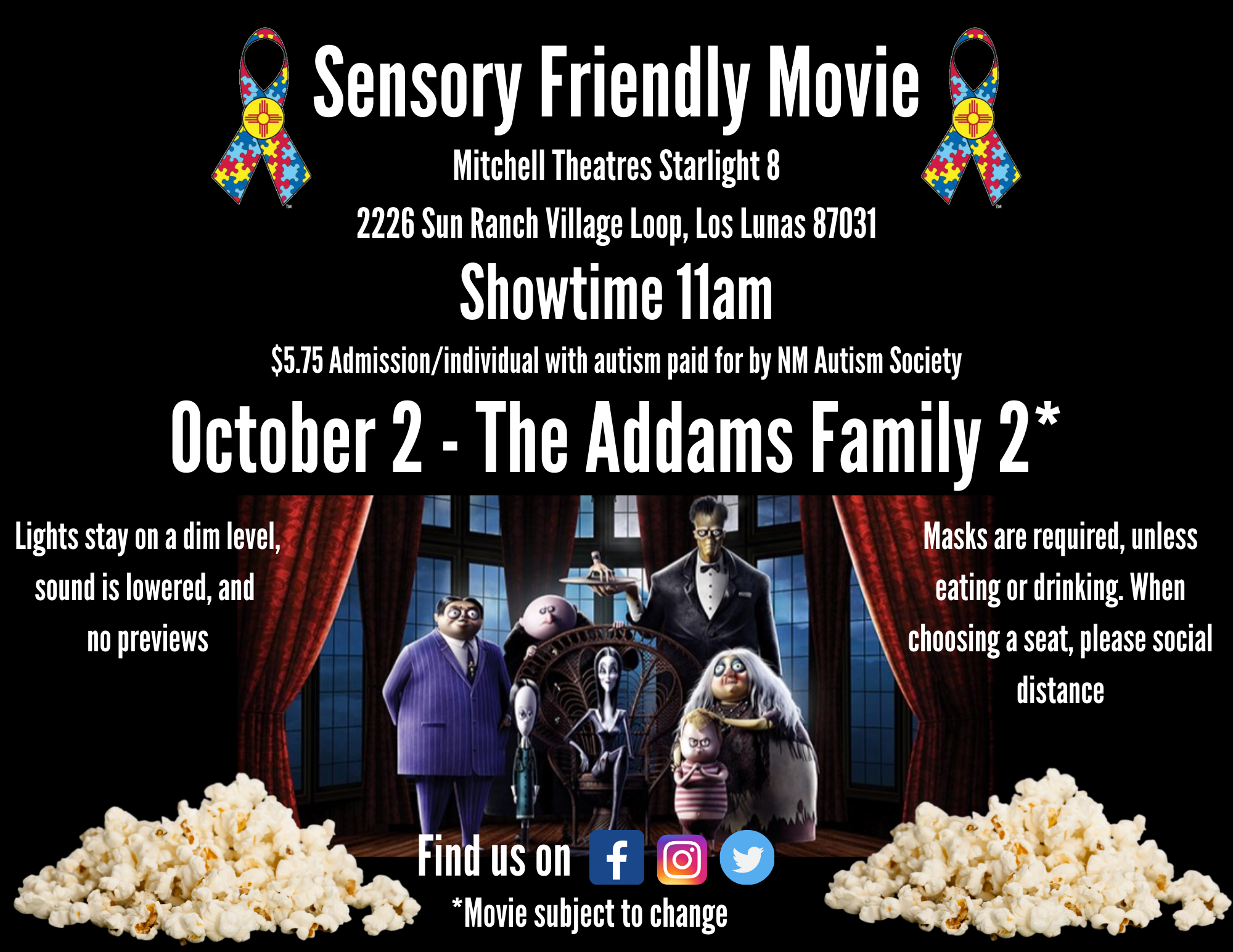 Sensory Friendly Movie - The Addams Family 2 Image