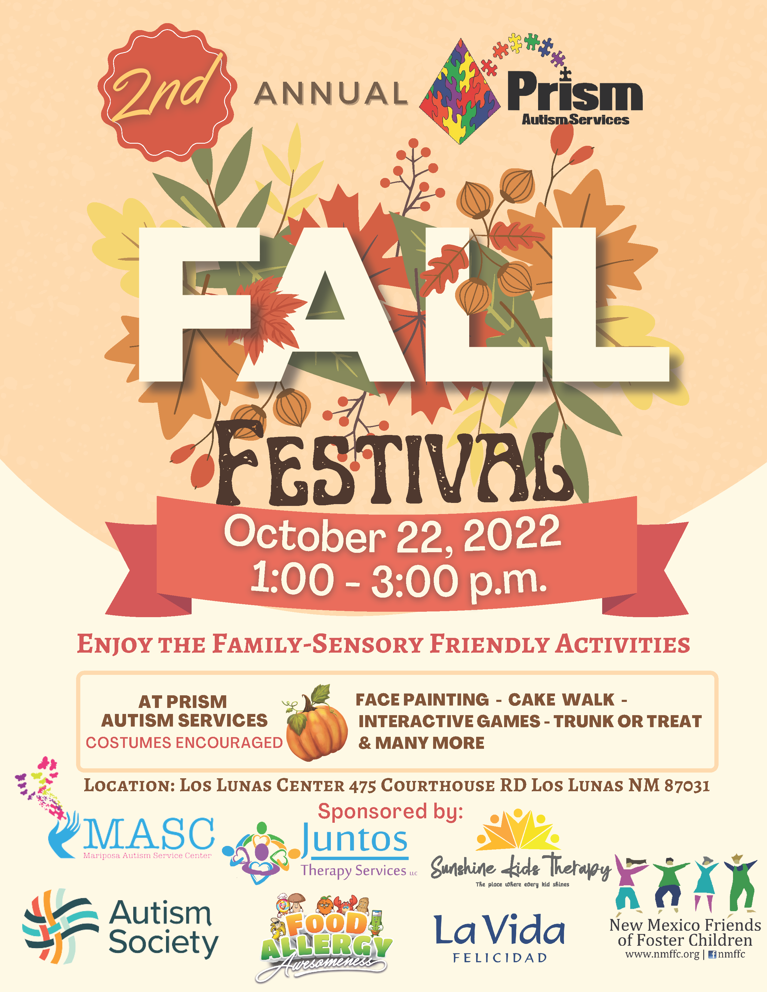 LOS LUNAS - Prism Autism Services - Fall Festival Image