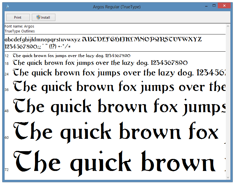 Manage Fonts