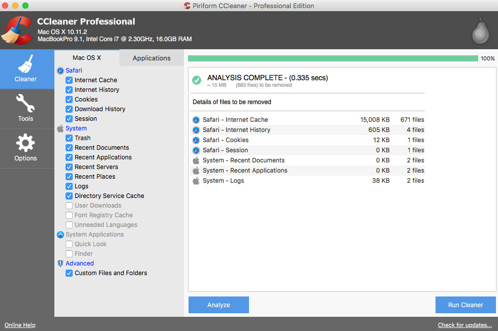 do i need ccleaner update