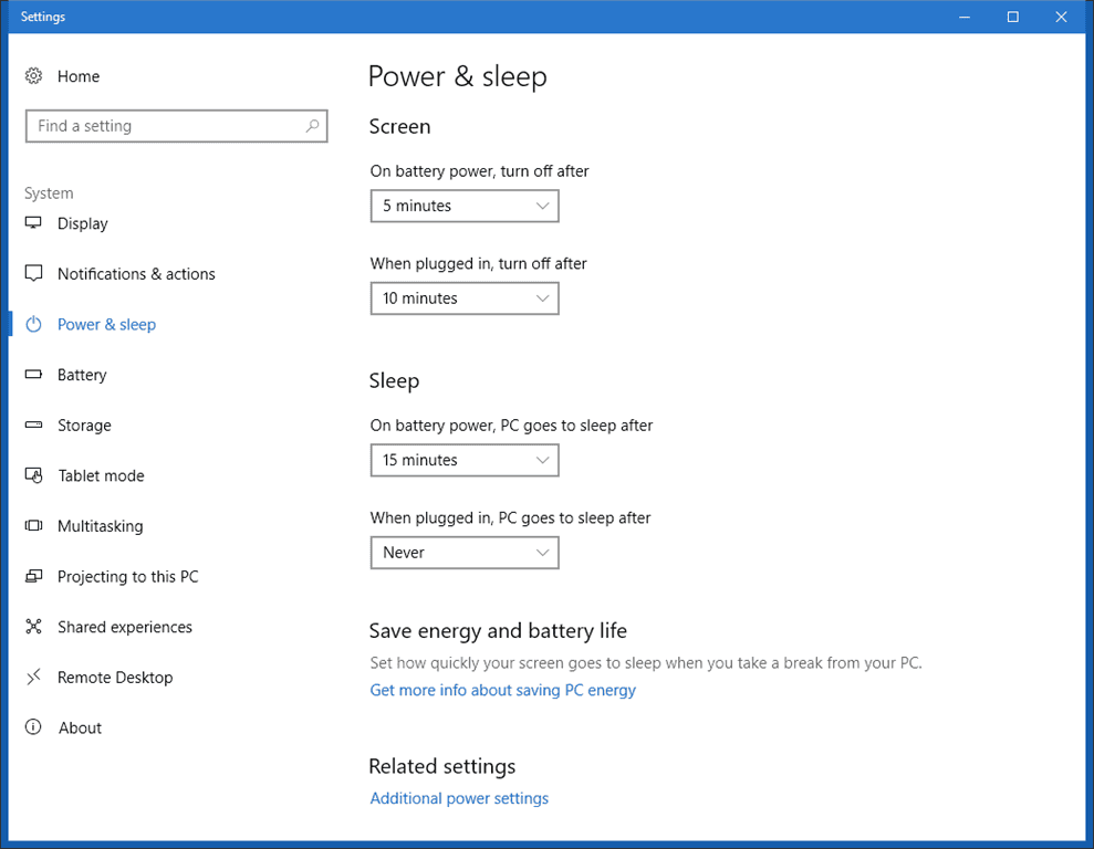 Reduce Time to Turn Off Display