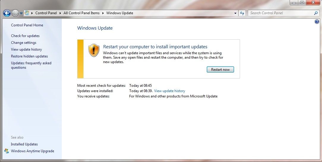 Windows Update kb3058515 Error 80092004