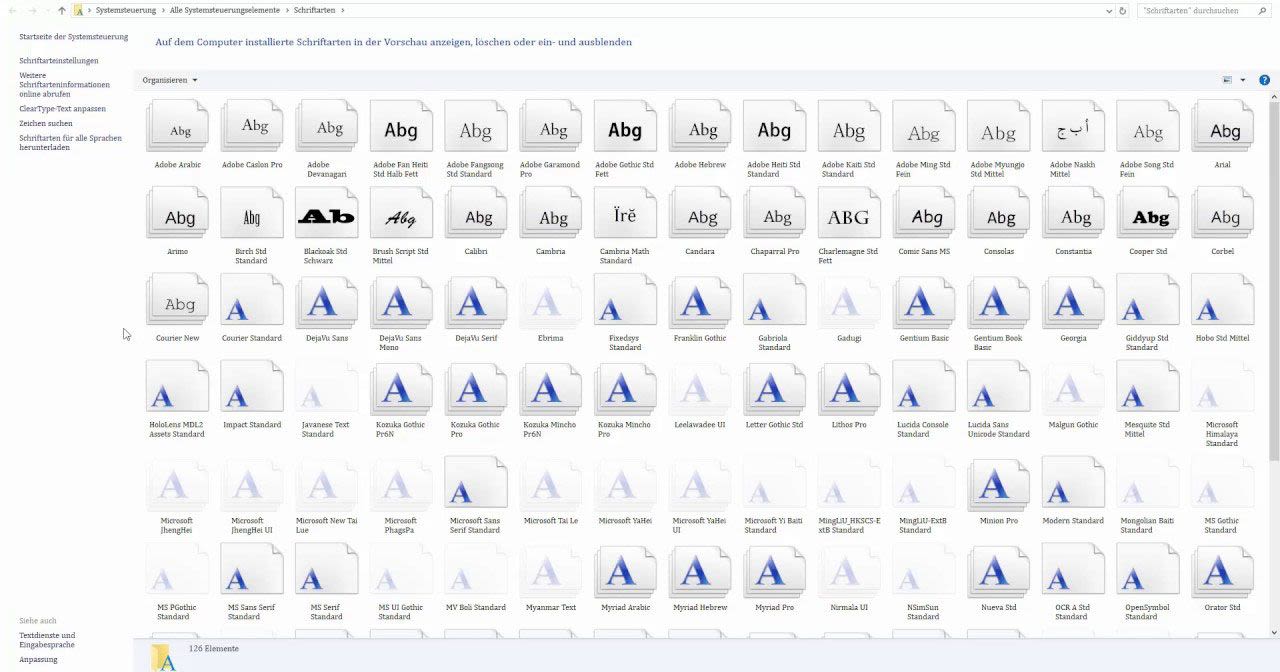 Fonts on Windows