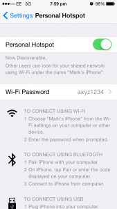 hotspot set up