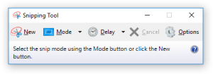 Windows 10 snipping tool
