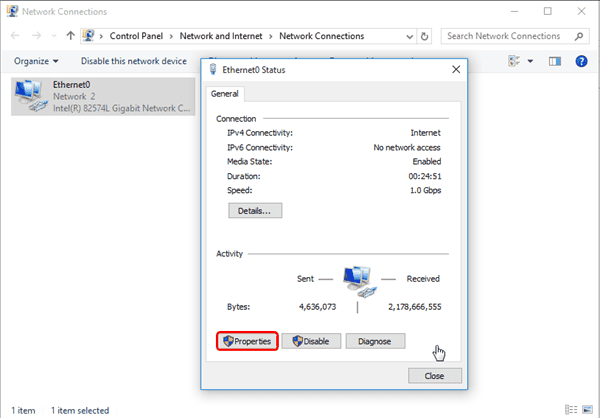close ipv6 in Windows