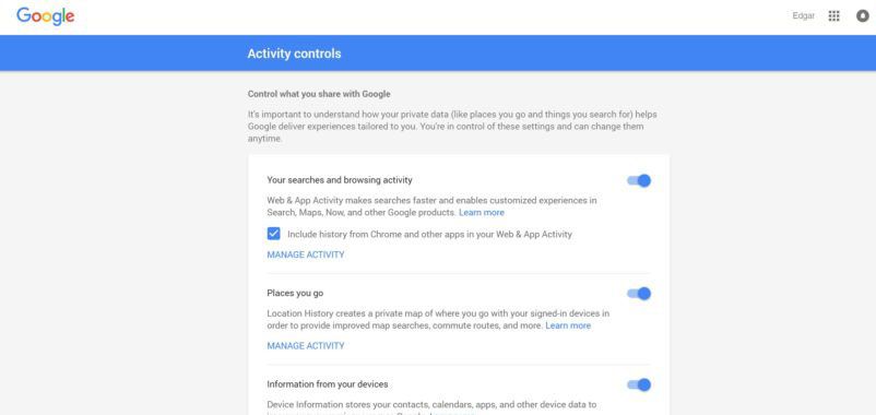 Personal Activity Information