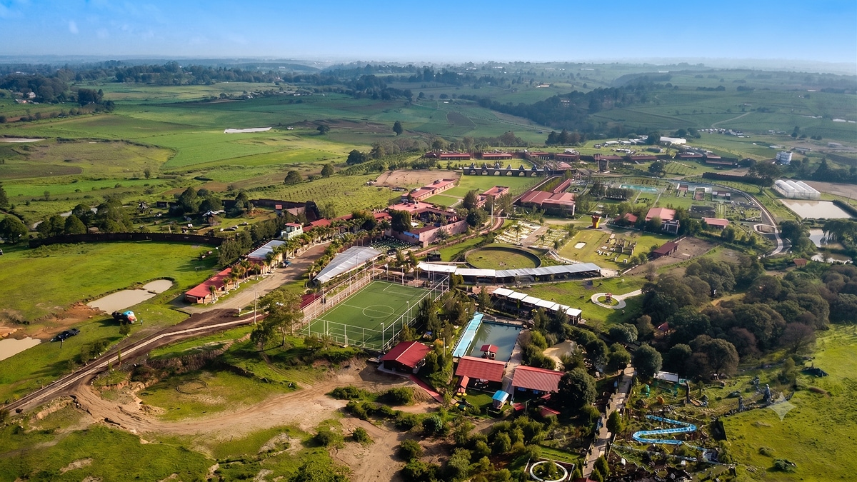 Vista aérea de Abekany Camp