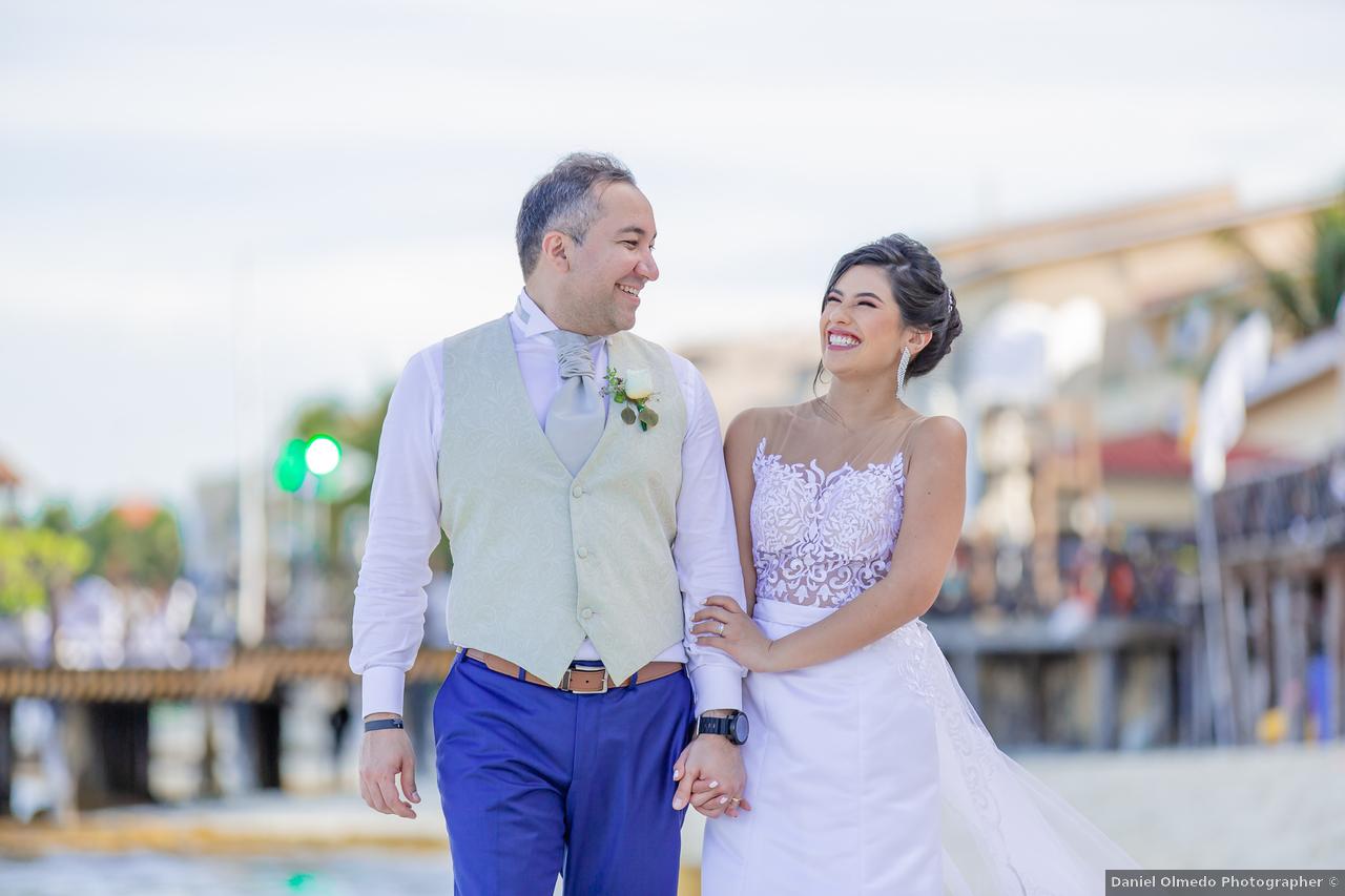 Boda en la playa de All Ritmo Cancún Resort & Waterpark