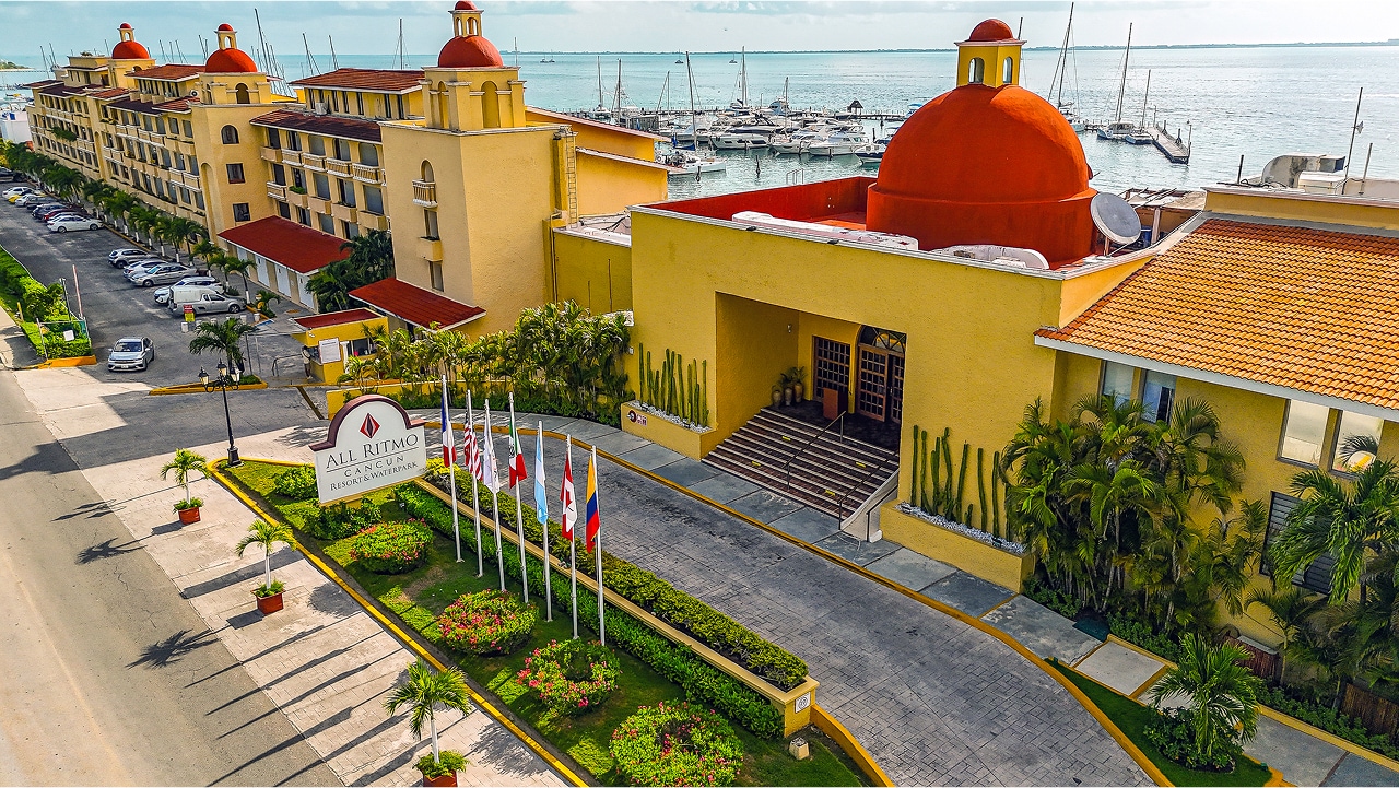 Location of All Ritmo Cancún Resort & Waterpark