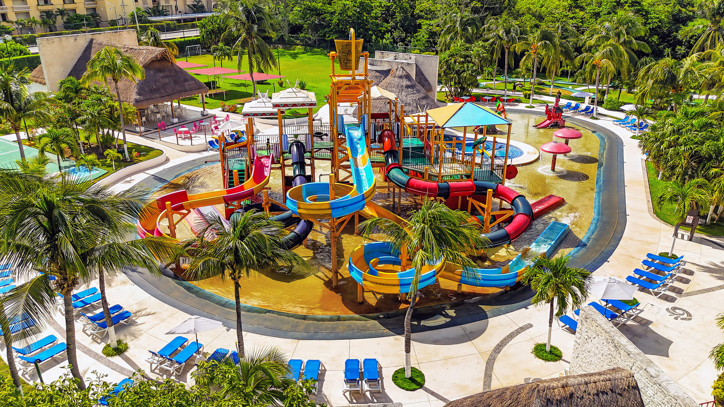 Different Slides and Pools