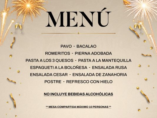 CENA DE AÑO NUEVO ✨