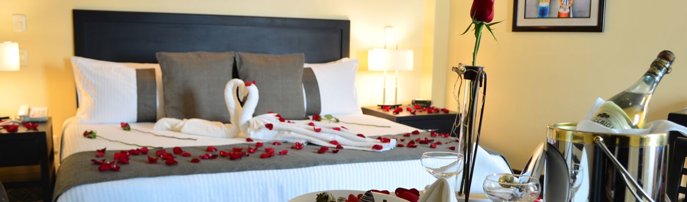 Junior suite con una cama