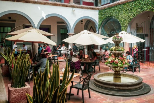 Patio interior de Hotel Hidalgo