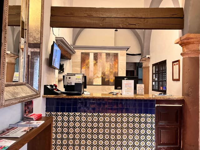 Recepción de Hotel Hidalgo