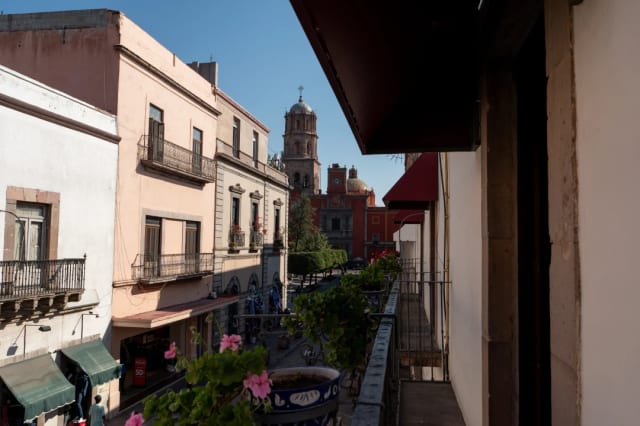 Vista exterior desde una habitación de Hotel Hidalgo
