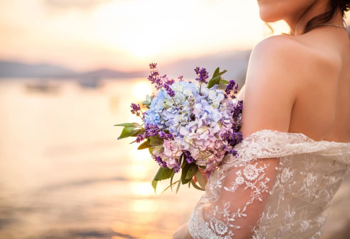 Pareja en su boda en Las Brisas