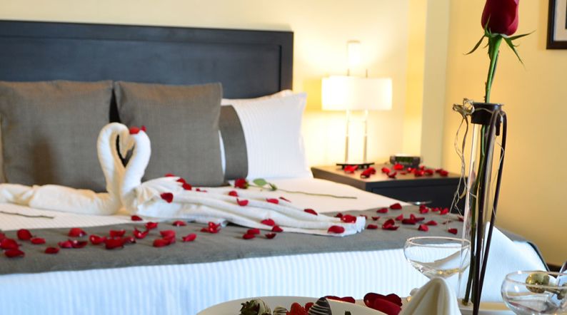 Junior suite con una cama 