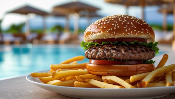 Hamburguesa en Oasis Snack Bar